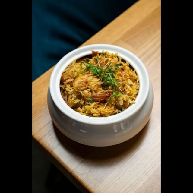 Shrimp Tawa Pulao.