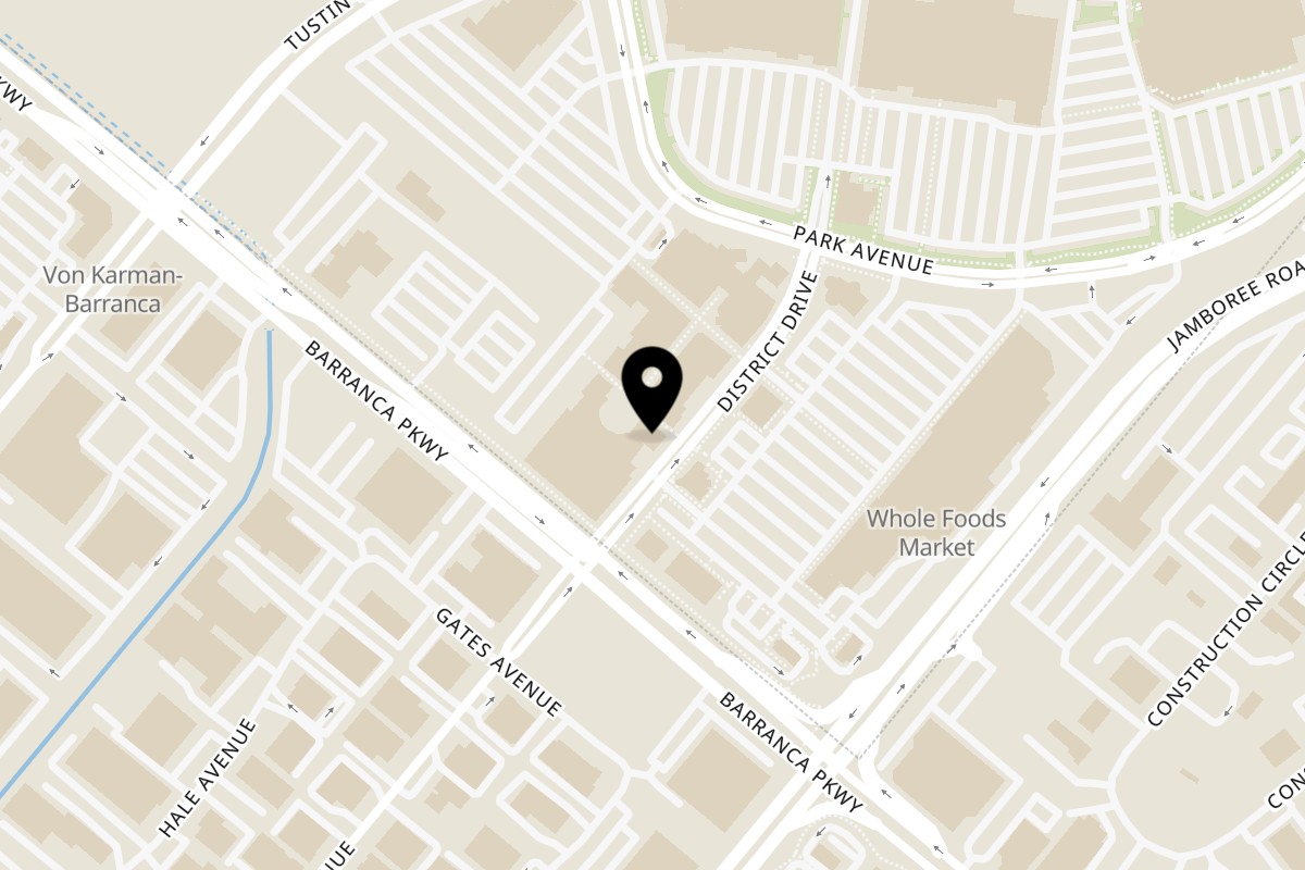 Map showing the location of The Yellow Chilli Tustin on 2463 Park Ave in Tustin